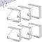 Jinpojun Tischtuchklammern [6 Stück], Tischdeckenklammer Edelstahl, Tischdeckenklammern Outdoor, Tischtuch Clips zur 0-5.5cm stärke gartentisch