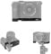 JJC A7CII Camera Hand Grip with Concealed Storage Compartment for SONY A7CII A7CR Camera, Replaces SONY GP-X2 Grip Extension, Alpha 7CII ILCE-7CM2 Quick Release Plate L Bracket Holder
