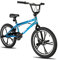 Hiland 20 Zoll 5 Speichen Kinder BMX Fahrrad für Jungen Mädchen ab 7 8 9 10 Jahre alt, 360 Grad Rotor Freestyle, 4 Pegs Single Speed Kinder BMX Fahrrad Blau
