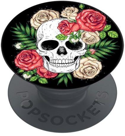 PopSockets | PopGrip | Ausziehbarer Halterung und Griff für Smartphones und Tablets | Fingerhalter Basic Bitter Roses