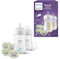 Philips Avent Natural Response Baby Gift Set: 2 Natural Response Baby Bottles 260 ml with T3 (1 m+ Teats), 4 Ultra Air Soothers (Model SCD837/13)