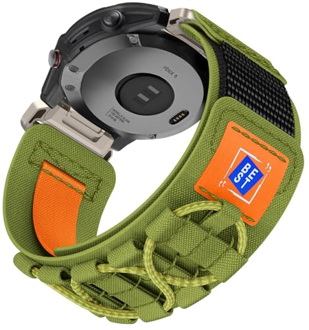 Armband für Fenix 6 Pro, 22mm Quick-Installed Nylon Armband für Fenix 7/Fenix 6/Fenix 7 Pro/Fenix 5/Fenix 5 Plus/Forerunner 935/Forerunner 945/Instinct 2/Approach S60/Approach S62/Quatix 5/Quatix 6