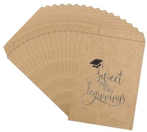 50 Stück Geschenktüten zum Schulabschluss, Öl- und Wasserfeste Kekstüten aus Papier Snacktaschen Burger Papier Dönertasch für Hochzeit, Geburtstag, Partyzubehör