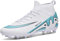 Scarpe da Calcio da Uomo, Professionali da Calcio, Unisex, per attività all'Aria Aperta, per Erba Artificiale, Adatte per competizioni, Scarpe da Allenamento, Bianco AG, 33 EU