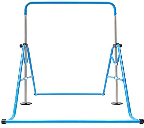 MINRS Barra de gimnasia para niños, barra de gimnasia para niños, jardín, barra de estiramiento, barras de gimnasia, barra de entrenamiento horizontal, equipo de entrenamiento al aire libre, altura