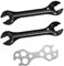 ZGDEIWGF 2 Piezas de Llaves cónicas para Bicicleta, 1 Pieza de Llave en Forma de Flor en Forma de 8, Llave para Pedal de Bicicleta, Juego de Llaves para Bicicleta