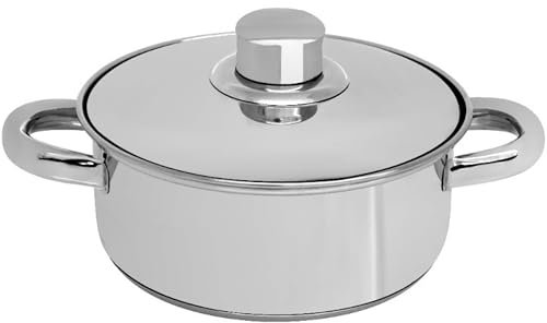 Hoyca – Cacerola Hoyca Durum en Acero Inoxidable, Compatible con Inducción, Gas, Eléctrico, Vitrocerámica y Horno (22)