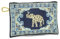 BDM Türkische Geldbörse mit Elefant – Glücksgesticktes türkisches Portemonnaie mit Reißverschluss 15x10 cm