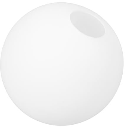 TOYANDONA Ersatzglasschirm für Beleuchtungskörper kleiner Lampenschirm 3 cm Öffnung Kugellampe Ersatzglas für Pendel und Tischlampe Rauchfarben Weiß