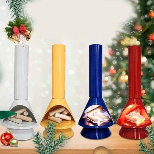 Besttoolifes Chimenea LED moderna de mediados de siglo, mini chimenea, pequeña chimenea para escritorio, luces decorativas con efecto de llama, lámpara de chimenea de escritorio pequeña para