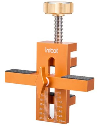 Cabinet Door Installation Positioner, Mounting Jig for Installing Cabinet Doors, Easily Adjustable Aluminium Alloy Versatile Cabinet Door Positioning Tool for 7-40mm Wood Board