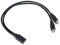 Vdaxvme 30cm/12inch Type C Female to Double Type C Male Y Splitter Charging Cable for Smartphone, Tablet, Headphone, Gaming Console, Digital Products