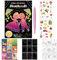 YANGUN Kratzbilder für kinder, 9 Blätter malbuch hochzeit, Hochzeitsmalbuch, 2 Aufkleber Magic Scratch Book, Kratzpapier Set zum Zeichnen und Basteln für Party Favor Aktivitäten Geschenk