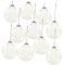 CIYODO Durchsichtige Weihnachtskugeln Zum Befüllen Hängende Klar Glas Ornament Für Weihnachtsbaumdeko Befüllbare Kugeln Für DIY Dekoration