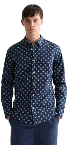 Scotch & Soda Herren All Over Print Slim-fit Shirt Hemd