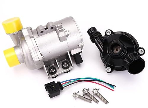 Bomba de agua con termostato compatible con BMW E60, E61, E81, E87, E90, E91, X1, X3, X5, Z4, 325i, 330i, 525i, 530i, 630i y 730i.