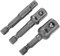 MAGICLULU 3pcs Drill Socket Adapter Shank Converter for Power Drill Impact Wrench Chuck Driver Compatibility Multifunctional Easy Conversion Tool