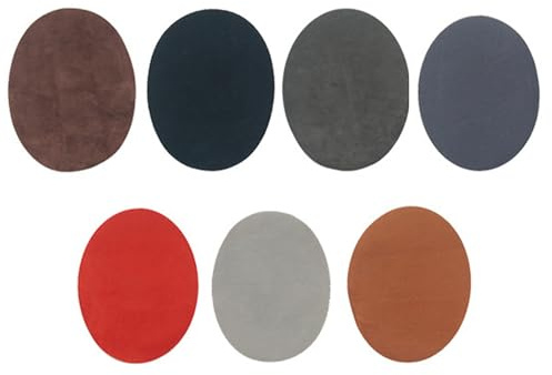 Cuixia 7 Pcs Iron on Patches for Clothing, Elbow Patches for Wool Jumpers, Down Jacket Repair Patch, Iron on Repair Patches for Clothing, Inside Jeans Skirt Clothing Jackets and Clothing Repair