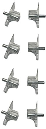 B2Q Bodenträger Regalbodenträger 3mm mit Stahlstift 8 Stück (0250)