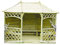 Stan-Wood GARTENLAUBE Holz PAVILLON MIT SCHINDELN !!! HOLZDACH ! 3,5mx2,6m (Außen 3,95x3m) BILLIG
