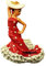 3D-Kühlschrankmagnet, Flamenco-Tänzerin, Teneriffa, Spanien, Reise-Souvenir, Geschenk, Heim- und Küchendekoration, magnetischer Aufkleber