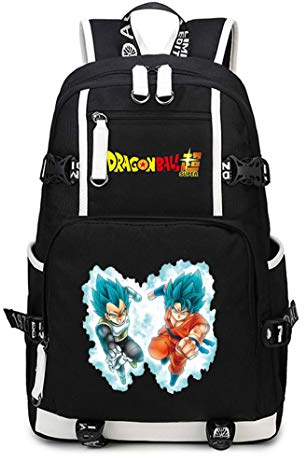 WANHONGYUE Dragon Ball Anime Backpack Schüler Schultasche Laptop Rucksäcke Freizeittasche Daypack Schwarz-8