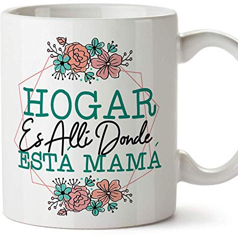 MUGFFINS Tazas para Mamá – Hogar Mamá (Modelo 4) – Regalos para el día de la Madre/Desayunos originales