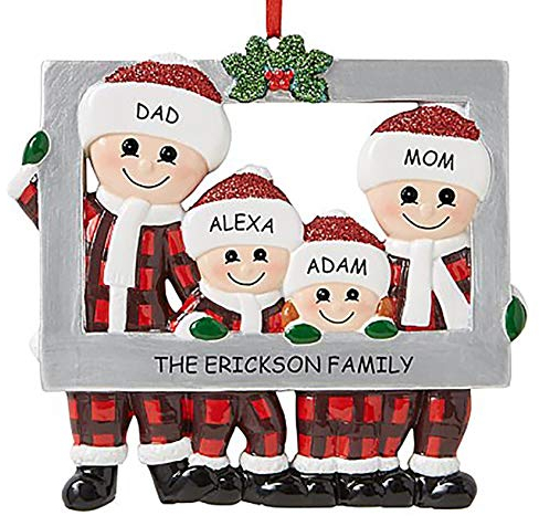Weihnachtsdekorationsset, 2020 Quarantäne, Familien-Anhänger, kreative Weihnachtskugel-Ornament (C)
