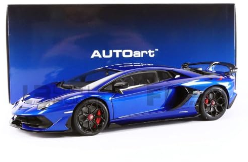 AUTOart Lamborghini Aventador SVJ 2019 blau metallic Modellauto 1:18