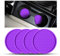 CGEAMDY 4 Pack Car Cup Holder Coasters, 7cm Anti-Slip Silicone Auto Insert Cup Coaster, Non-Slip Vehicle Cup Mats for Women and Men, Interior Accessories Universal for Most Cars Trucks(Purple)