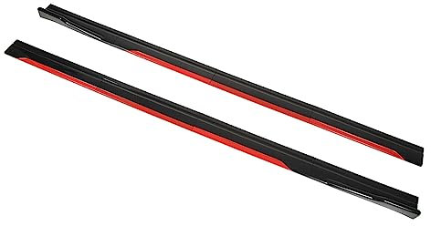 Diffusore Splitter per Minigonne Laterali, Stile Sportivo Nero Brillante 8PCS Carrozzeria per Auto Gonna Laterale Universale per Civic, AMONIDAF017QA3URG