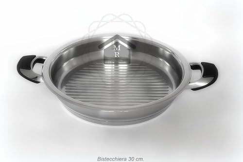 Generico BISTECCHIERA 30 cm. ACCIAIO INOX 18/10 LINEA MASTER (Bistecchiera senza coperchio)
