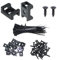 Bxian 100PCS 0.8x0.62inch Cable Zip Tie Base Saddle Mount with Cable Tie and Self Tapping Screw Anchor Wire and Cable Clip Stowage Clip Fastener