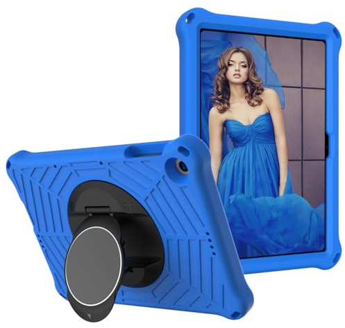 Schutzhülle kompatibel mit Huawei MatePad T10S 10,1 Zoll / Matepad T10 24,6 cm / Enjoy Tablet 2 10,1 Zoll, weiche EVA-Schutzhülle mit robustem Ständer, Blau