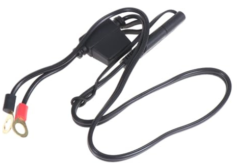 12v Motorradbatterie Ladekabel für Motorrad, Tragbar, Schwarz