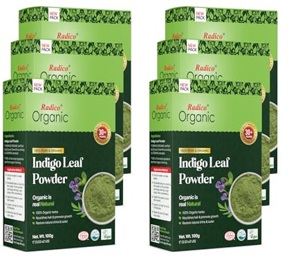 Radico 100% ORGANIC INDIGO 100% Natural BIO Organic Care Haarfärbemittel 600g