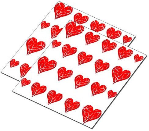AWS Set Water Decals Herzen gebrochen Herz gebrochen rot Nail Art Aufkleber Sticker S.Valentinstag Liebe Transfer Dekoration Broken Heart Red Nachbau Dekoration (40)