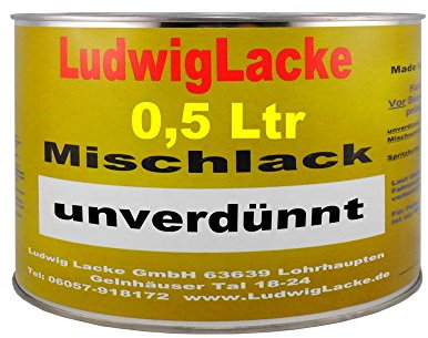 LudwigLacke 500 ml unverdünnter Autolack für BMW Schwarz, Perleffekt, Metallic, 347 Bj.94-99