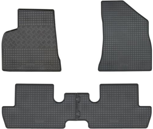 AD Tuning Gummifußmatten Set 4-teilig für Peugeot 3008 (2009-2016) | Passgenau, Allwetter-Automatten, wasserdicht, rutschfest, pflegeleicht, robust, langlebig