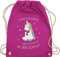 Shirtracer Turnbeutel Rucksack - Schulanfang & Einschulung Geschenk - Vorschul-Kind Einhorn - Unisize - Fuchsia - vorschul beutel einschulung-schulanfang schulanfänger männer sportsack vorschule