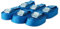Sandax 6X Spanngurte mit Klemmschloss im Set, 4m lang, 25mm breit, blau, Zurrgurte mit Klemmverschluss kurz, belastbar bis 250kg, DIN EN 12195-2, Einteilige Befestigungsgurte Klemmschlossgurte
