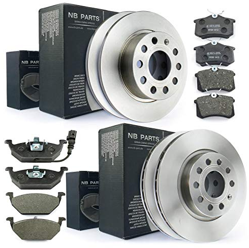 Bremsen/BREMSSCHEIBEN + BREMSBELÄGE VORNE + HINTEN NB PARTS GERMANY 10042826