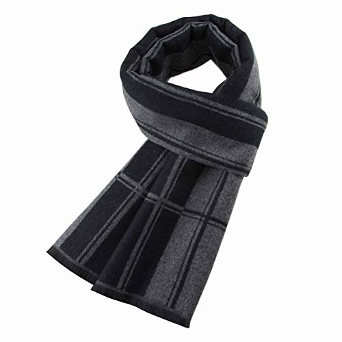 Ueither Herren Weich Warm Herbst und Winter Schal Komfortabel Eleganter Tartan Schals (180cm x 30cm, Farbe 27)