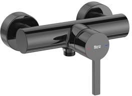 Roca Mezclador grifo monomando exterior para ducha, serie Naia, 21,5 x 6,5 x 14 centímetros, color negro titanio (Referencia: A5A2196CN0)