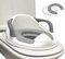 Babify Kinder-Toiletten-Trainer - Toiletten-Adapter - von 1 bis 8 Jahren - 2 Anti-Rutsch-Kissen im Lieferumfang enthalten - leicht zu reinigen - Farbe weiß/grau