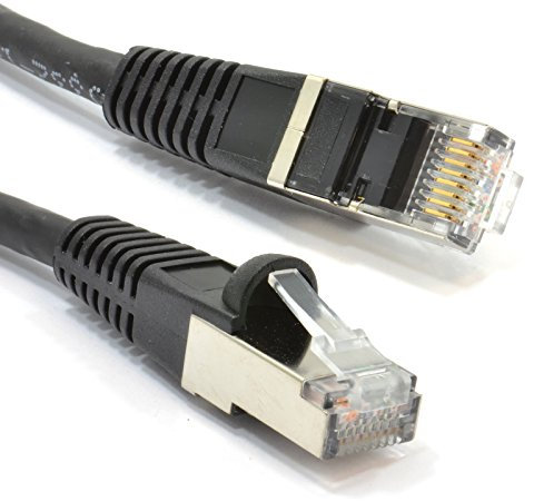 kenable Cat6A SSTP LSZH RJ45 Network Ethernet Patch 10 Gigabit Cable 10m Black [10 metres]