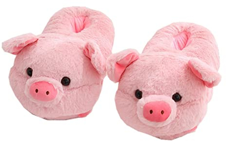 DEBAIJIA Adulti Peluche Zampa Scarpe Artiglio Bambini Unisex Inverno Divertente Peluche Dinosauro Artiglio Pantofole (Rosa-32/43)
