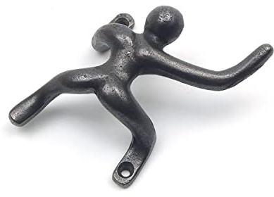 Oakcrafts Cast Iron Climber Coat Hook - 100mm x 85mm