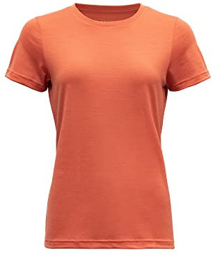 Devold Eika 150 Woman Tee, M, Coral 121A