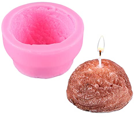 Cake Decoration Moulds 2Pcs Half Scoop Ice Cream Cheese Making Candle Fondant Chocolate Decoration Silicone Mold